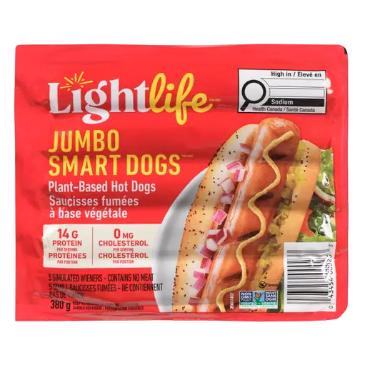 Plant Based Hot Dogs Smart Jumbo Dogs 380 g