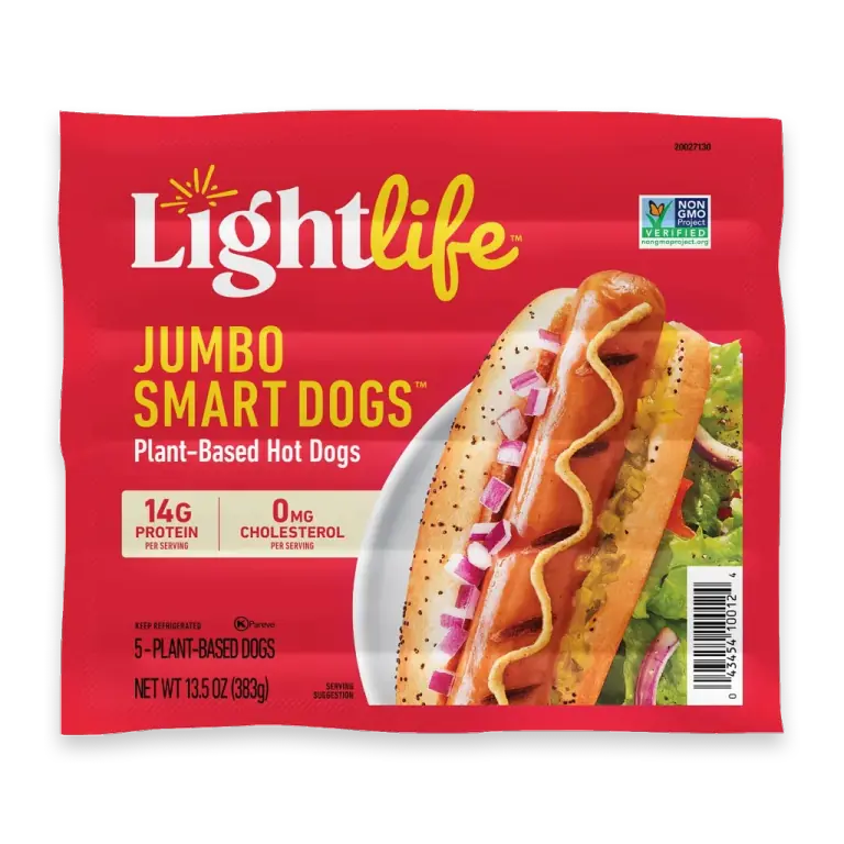 Smart Dogs Plant-Based Vegan Jumbo Hot Dogs