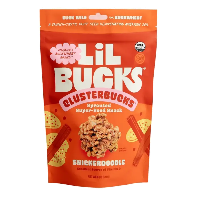 Lil Bucks Organic Snickerdoodle Clusterbucks Granola, 6oz