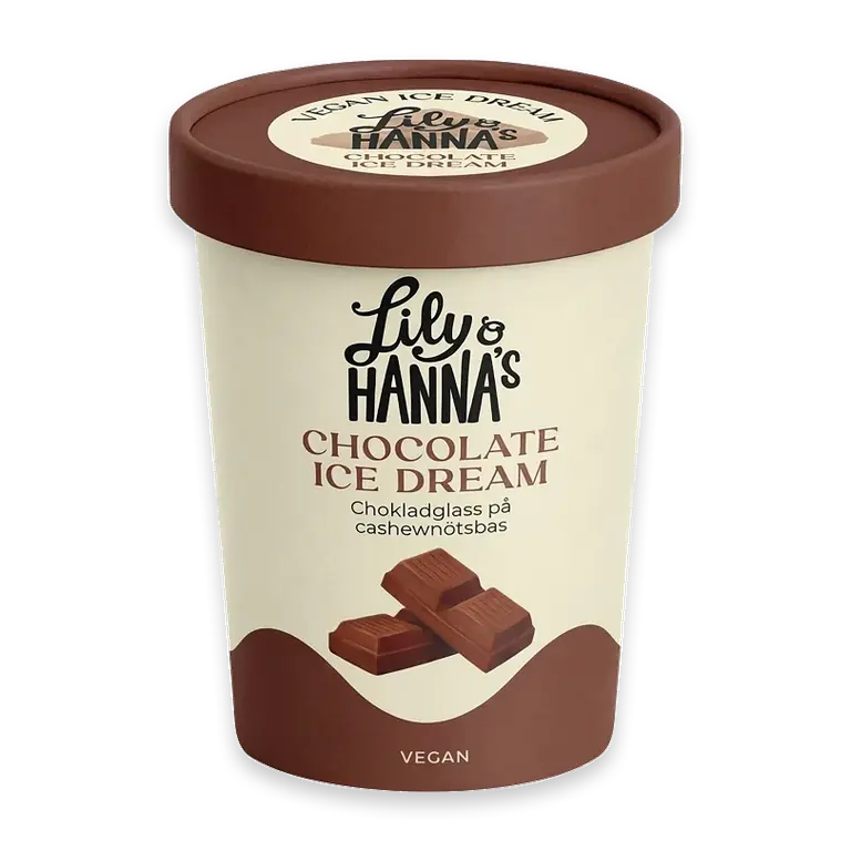Glass Chocolate ice dream 465ml
