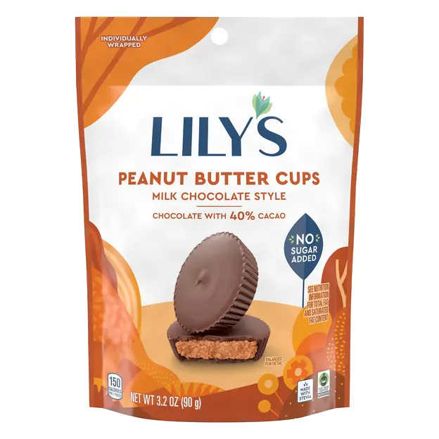 Gluten Free No Sugar Added Milk Chocolate Peanut Butter Cups Candy