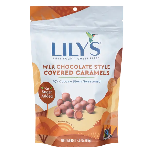 Milk Chocolate Style Covered Caramels 40% Cocoa Bar