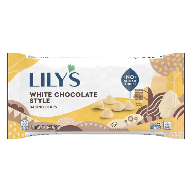 No Sugar Added White Chocolate Style Baking Morsel Chips