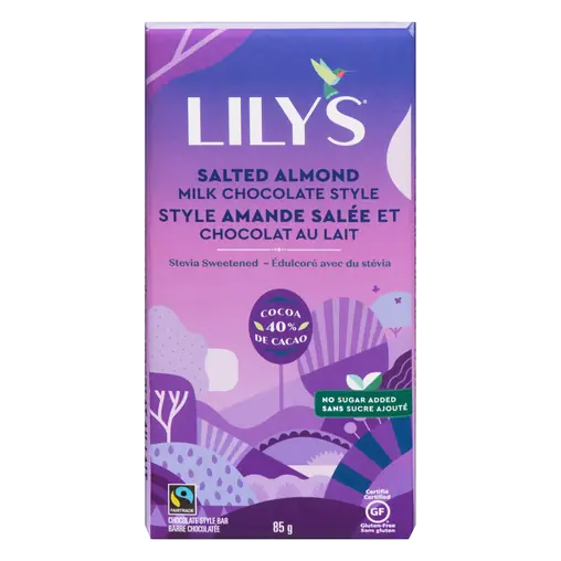 Gluten Free Salted Almond Milk Chocolate Style Bar 85 g