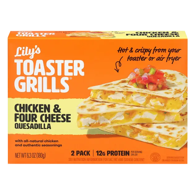 Chicken & Four Cheese Quesadillas - 2 ct Frozen