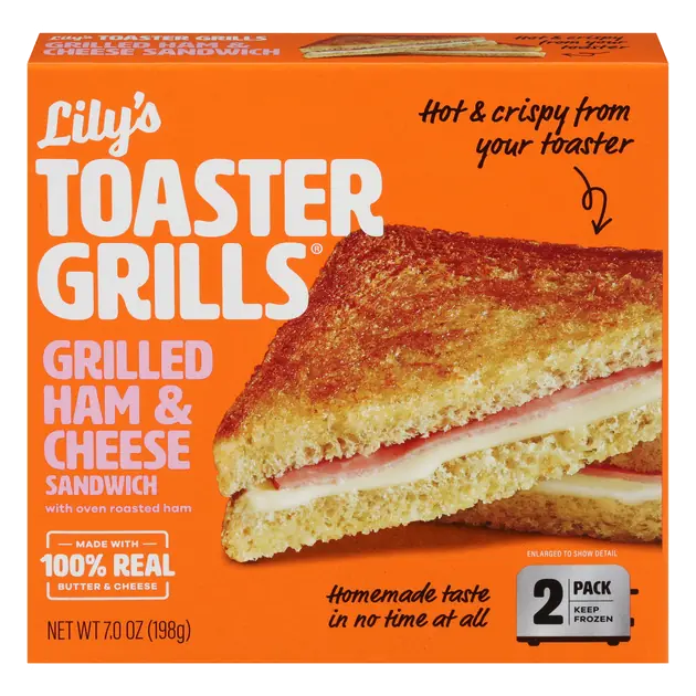 Toaster Grills Ham & Cheese Sandwich