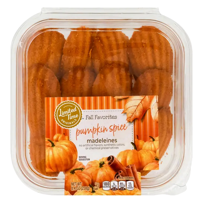 Fall Favorites Pumpkin Spice Madeleines Cookies