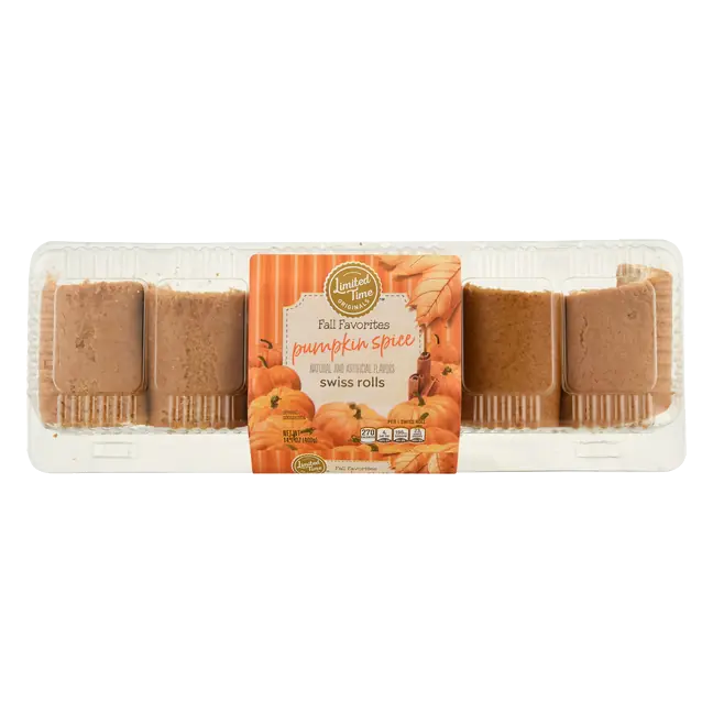 Fall Favorites Pumpkin Spice Swiss Rolls - 6 ct