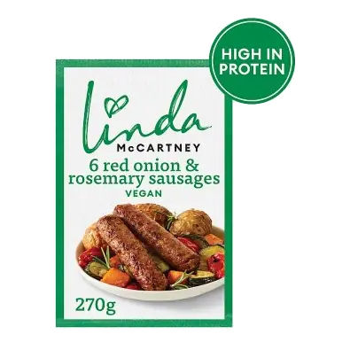 Linda McCartney's Vegan Red Onion & Rosemary Sausages