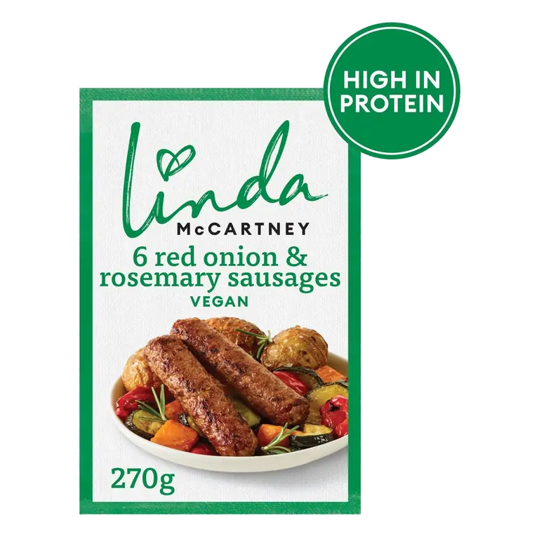 's 6 Vegetarian Red Onion & Rosemary Sausages