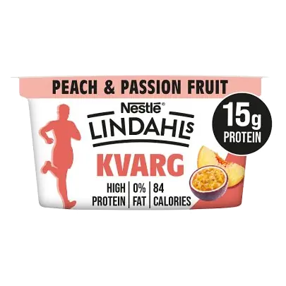 Kvarg Peach Passion High Protein Yogurt Single