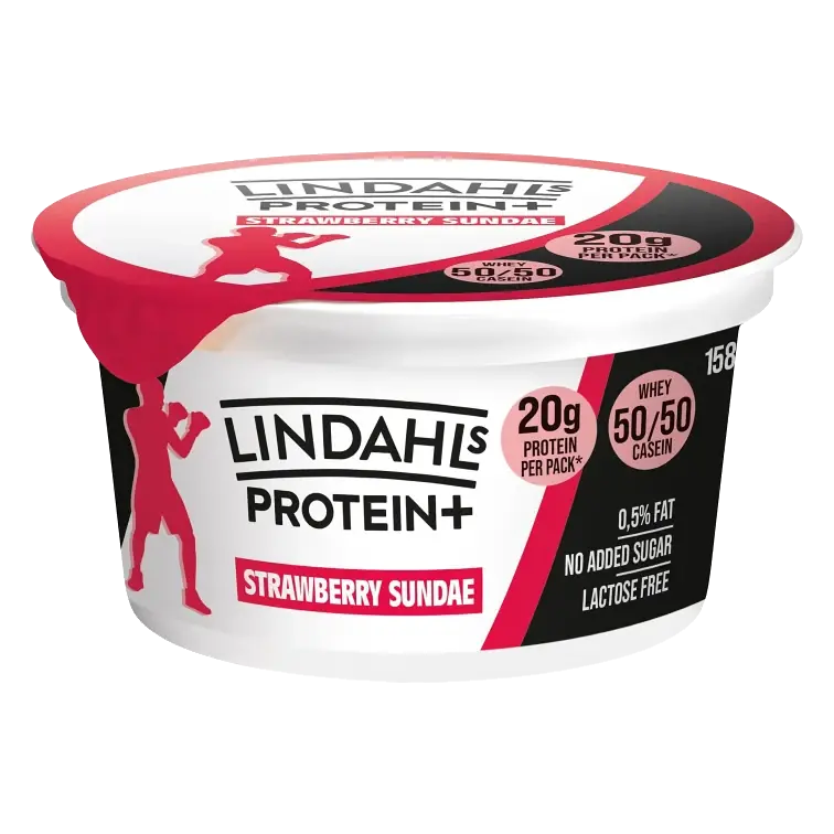 Kvarg Strawberry Sundae Laktosfri 158g