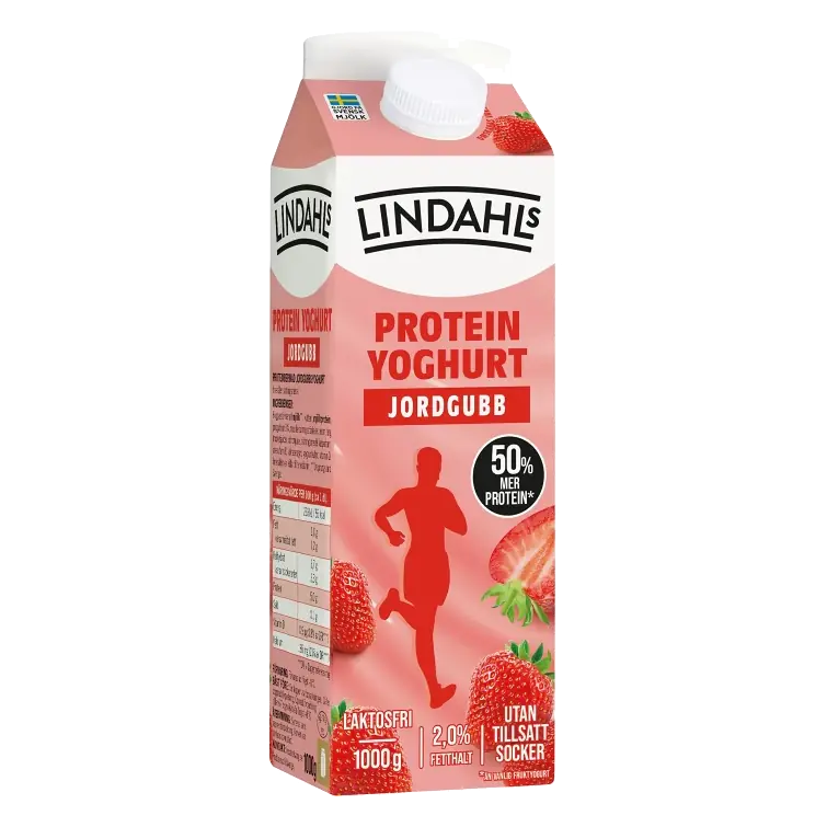 Proteinyoghurt Jordgubb Laktosfri 2% 1000g