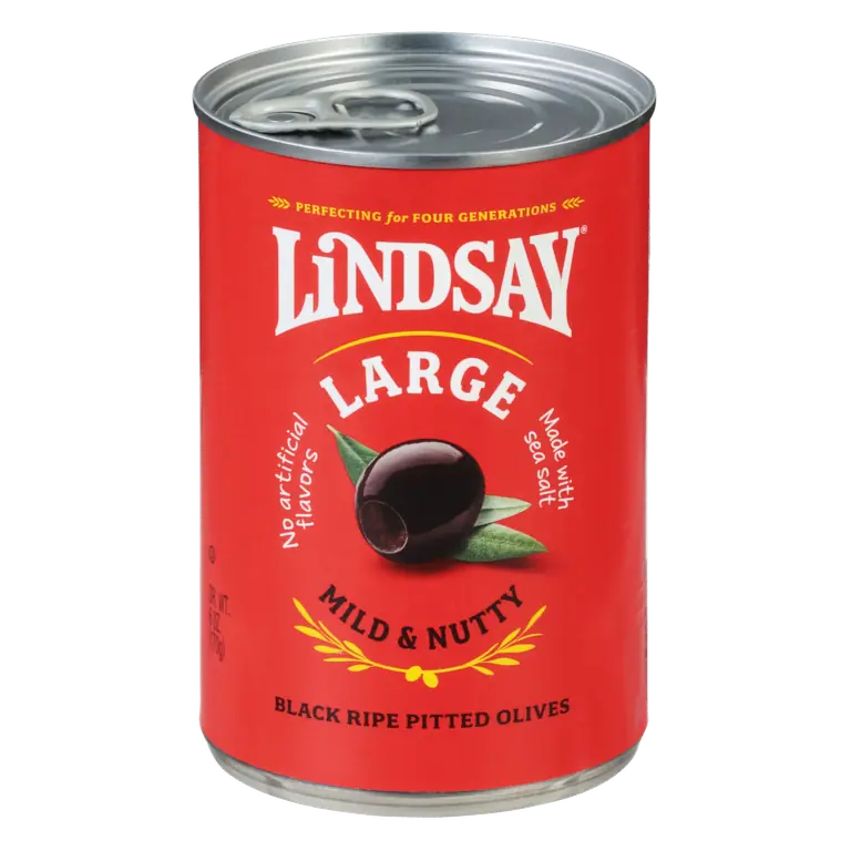 Large Mild & Nutty Black Ripe Pitted Olives