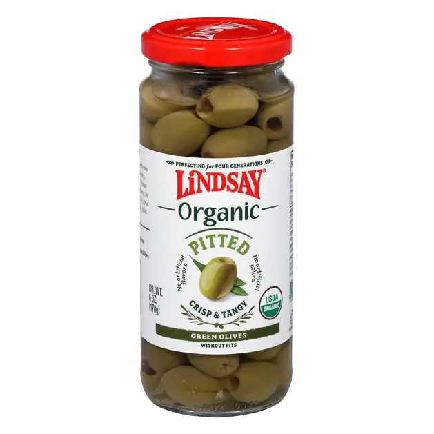 Organic Pitted Green Olives