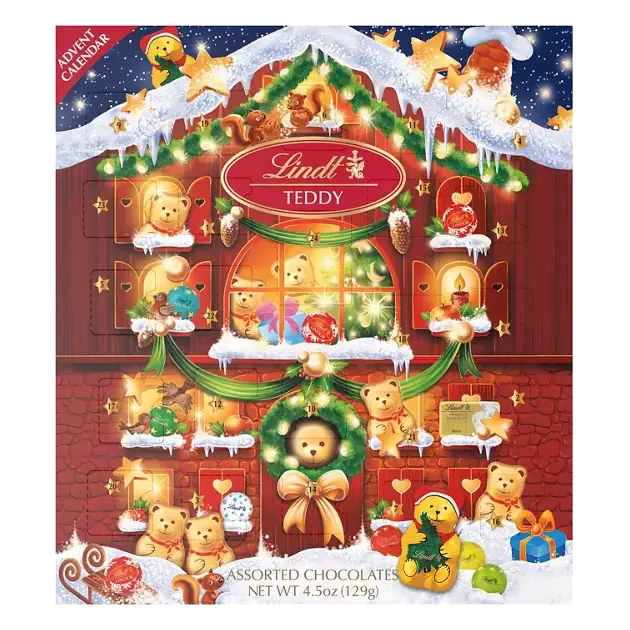 Chocolates, Assorted, Teddy, Advent Calendar