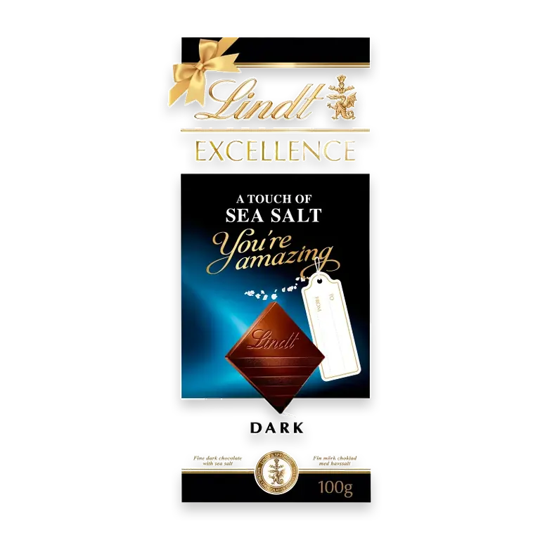 Chokladkaka Mörk Sea Salt EXCELLENCE Gifting Edt 100g