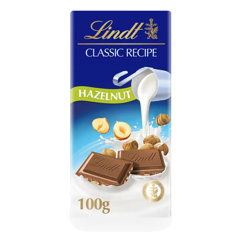 Classic Recipe Milk Hazelnut Chocolate Bar 100g