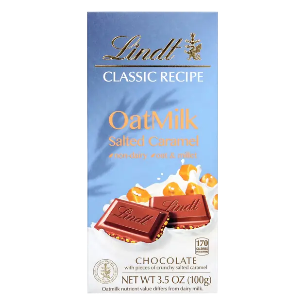 Classic Recipe Non-Dairy Oatmilk Salted Caramel Chocolate Candy Bar