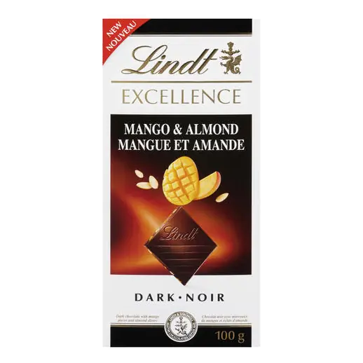 Excellence Dark Chocolate Bar Mango & Almond 100 g