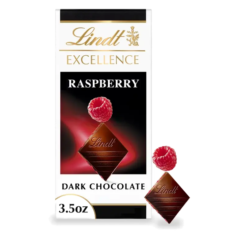 Lindt Excellence Raspberry Dark Chocolate Candy Bar, 3.5oz