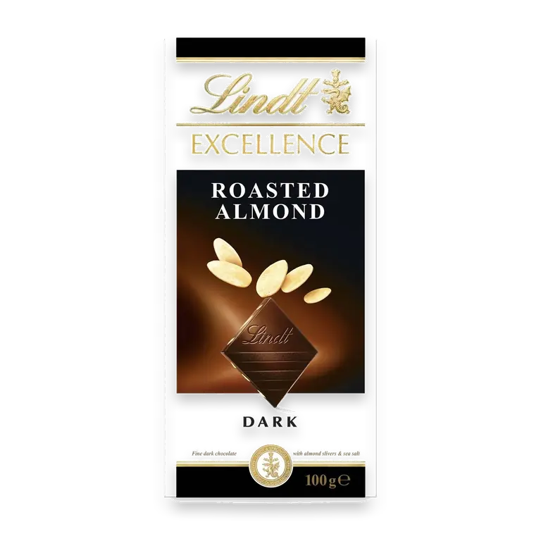 Excellence Roasted Almond Dark Chocolate Block