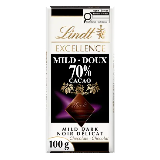 Excellent Chocolate Bar Mild Dark 70% Cacao 100 g