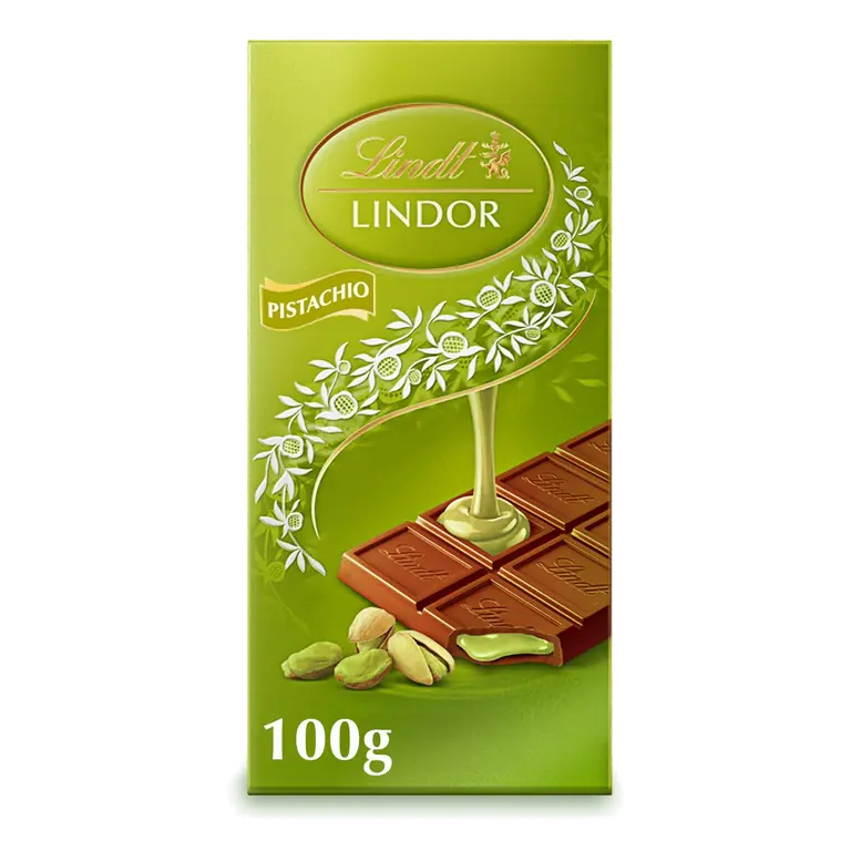 Lindor 100g Pistachio Milk Chocolate Bar