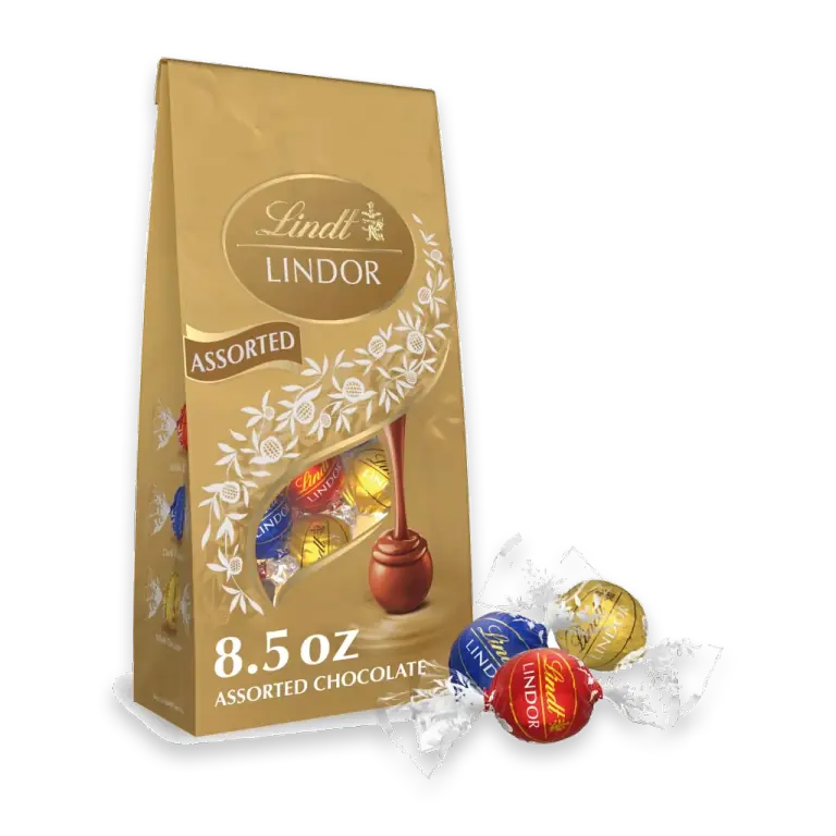 LINDOR Assorted Chocolate Candy Truffles Bag