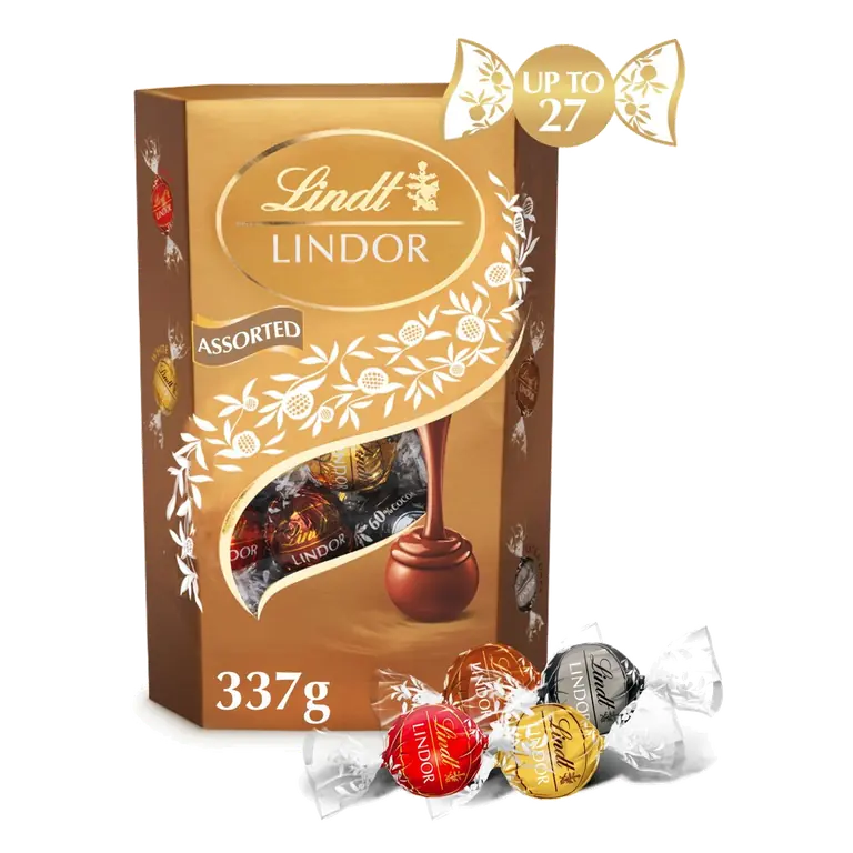 Lindor Assorted Chocolate Truffles Box 337g