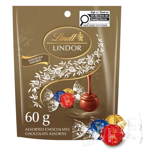 Lindor Assorted Chocolates with Delectably Smooth Centres 60 g
