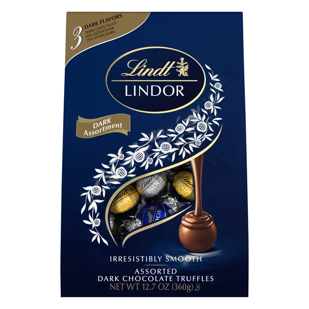 Lindor Assorted Dark Chocolate Candy Truffles
