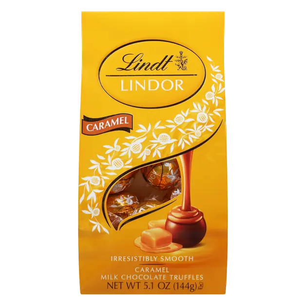 Lindor Caramel Milk Chocolate Candy Truffles