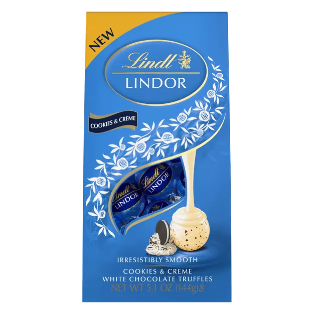 Lindor Cookies & Creme White Chocolate Candy Truffles
