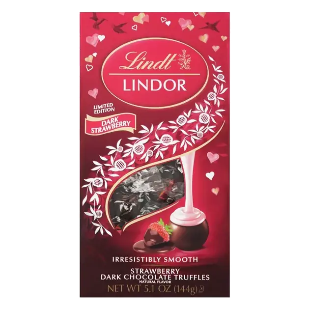 Lindor Dark Chocolate Truffles, Strawberry