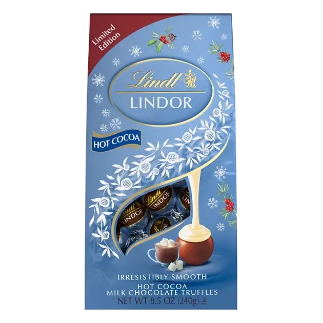 Lindor Hot Cocoa Milk Chocolate Truffles