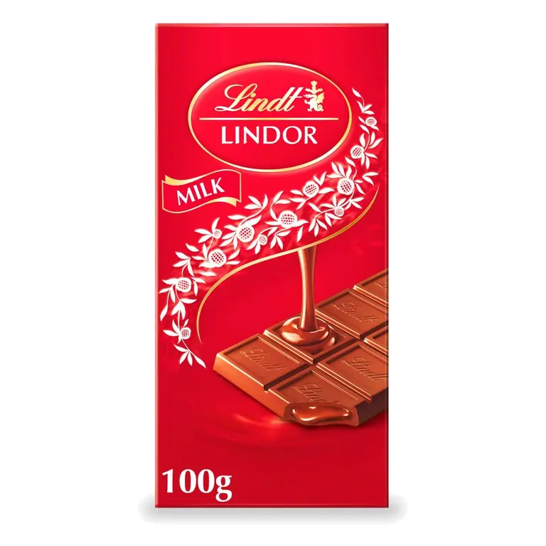 Lindor Milk Chocolate Bar 100g