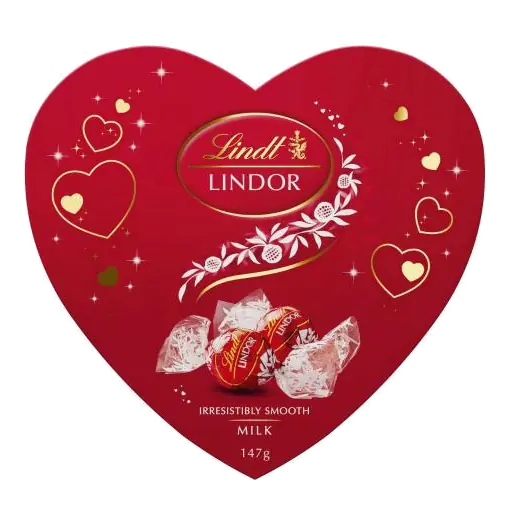 Lindor Milk Chocolate Heart Box