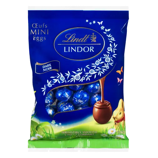 Lindor Mini Eggs Dark Chocolate Bag 100 g
