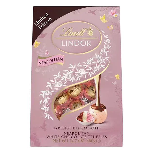 Lindor Neapolitan White Chocolate Truffles