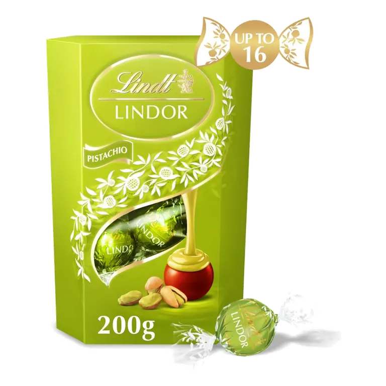 Lindor Pistachio Chocolate Truffles Box 200g