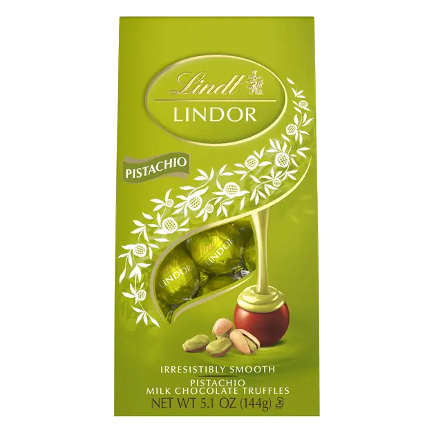 Lindor Pistachio Milk Chocolate Truffles Candy