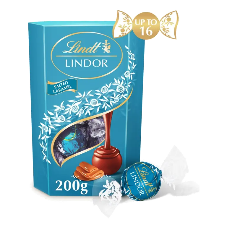Lindor Salted Caramel Chocolate Truffles Box 200g