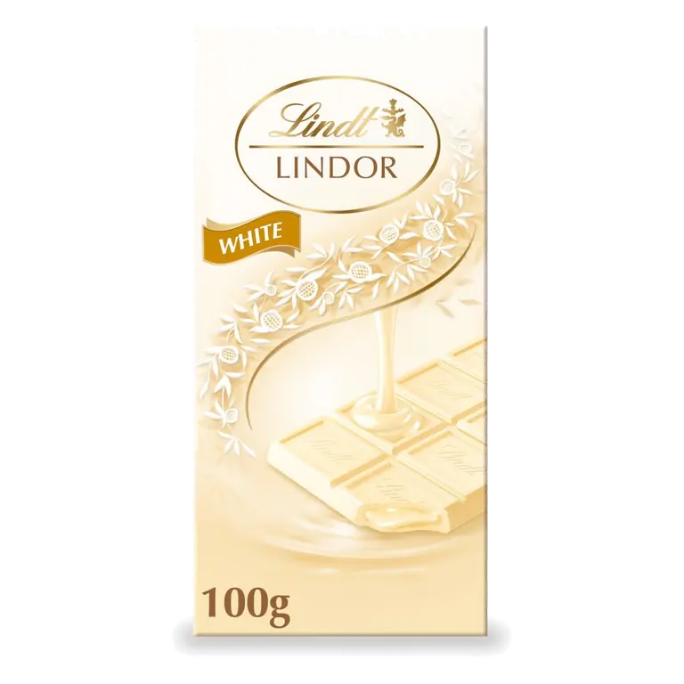 Lindor White Chocolate Bar 100g