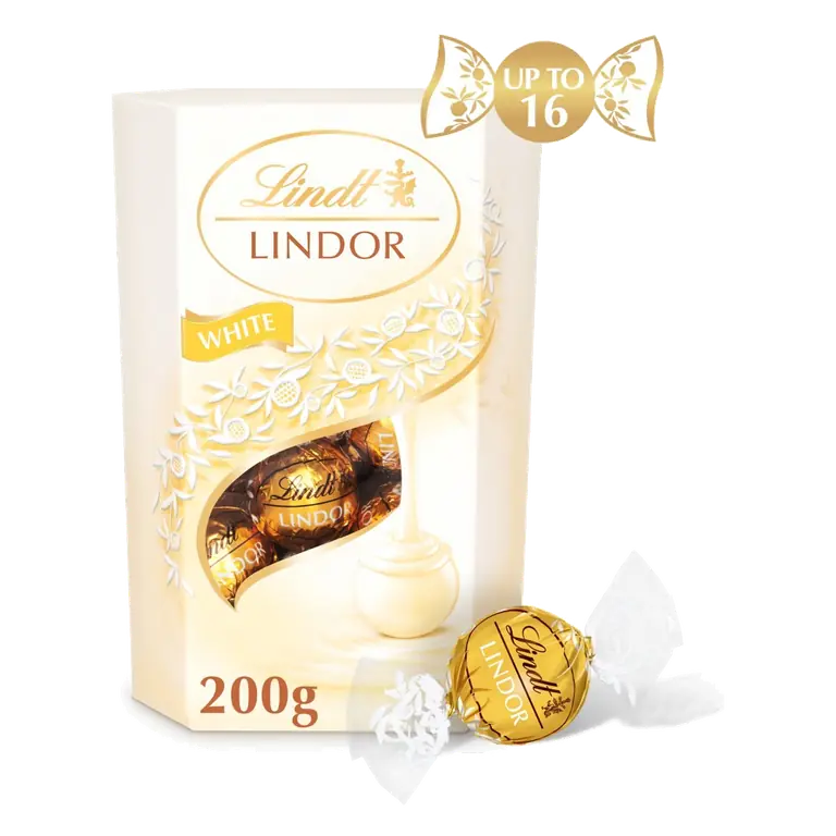 Lindor White Chocolate Truffles Box 200g