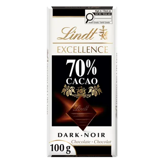 Excellence Dark Chocolate Bar 70% Cacao 100 g
