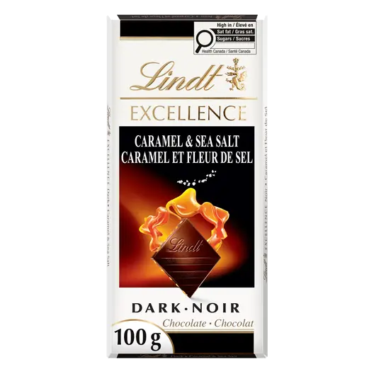 Excellence Dark Chocolate Bar Caramel & Sea Salt 100 g