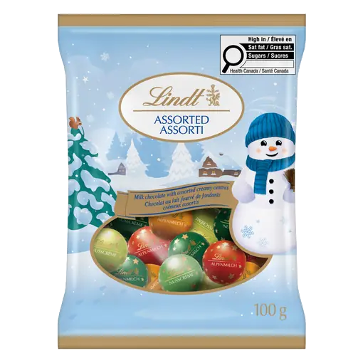 Holiday Magic Mini Balls Assorted Milk Chocolate Bag 100 g