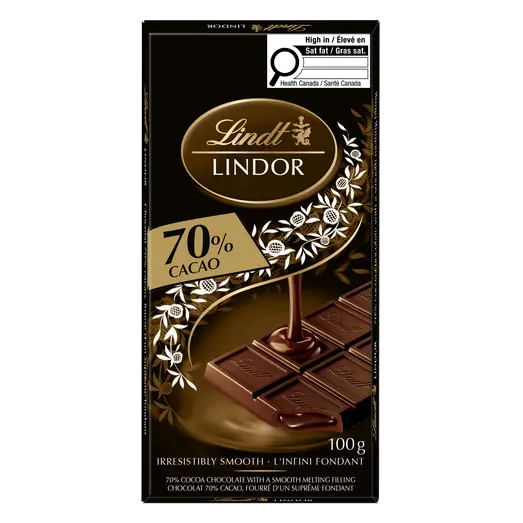 Lindor Chocolate Bar Extra Dark 100 g