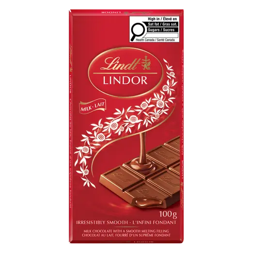 Lindor Milk Chocolate Bar 100 g